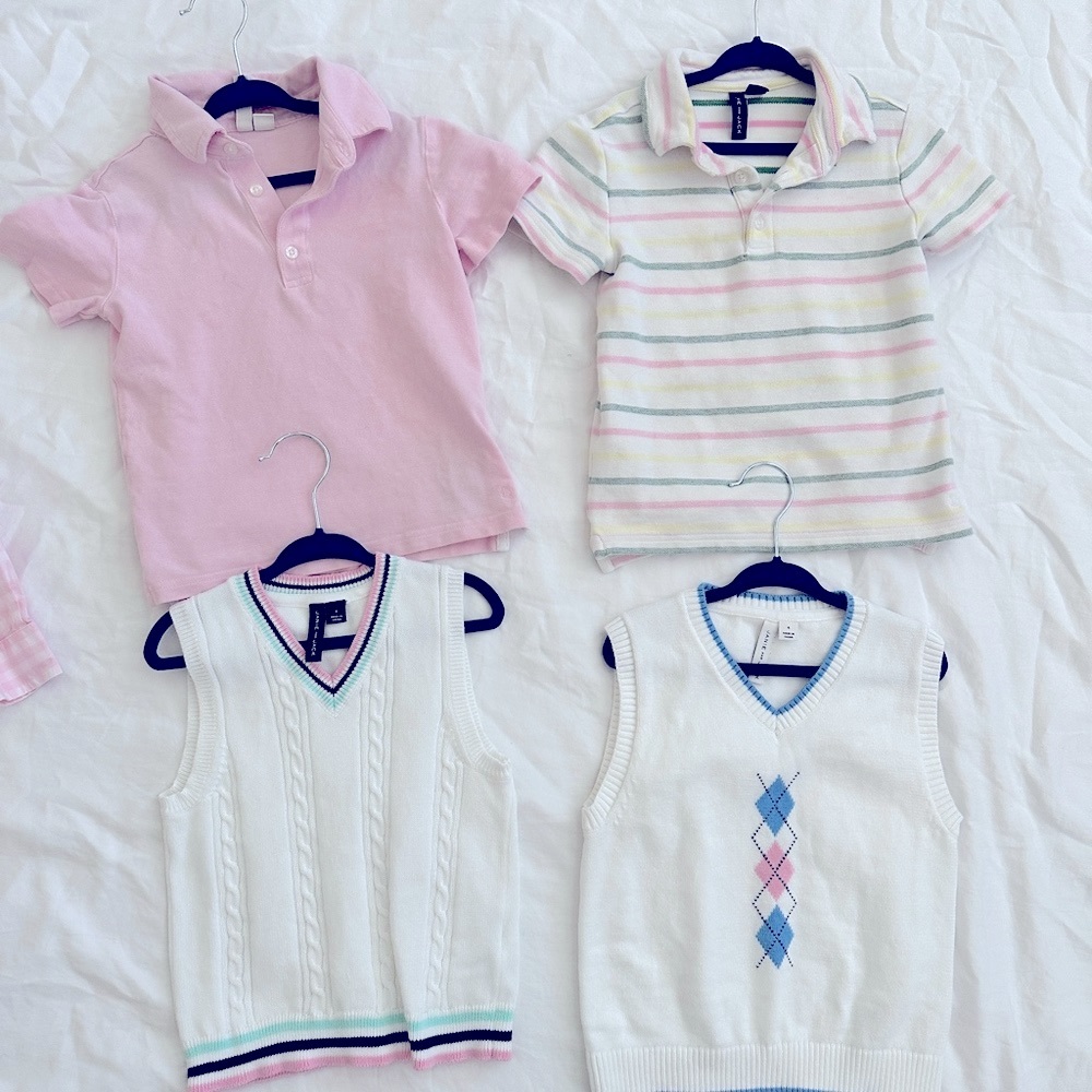 Janie and Jack 4T 12 piece capsule collection shorts shirts polos pants
